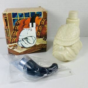 Avon Vintage Detective Bulldog Decanter Wild Country After Shave With Box